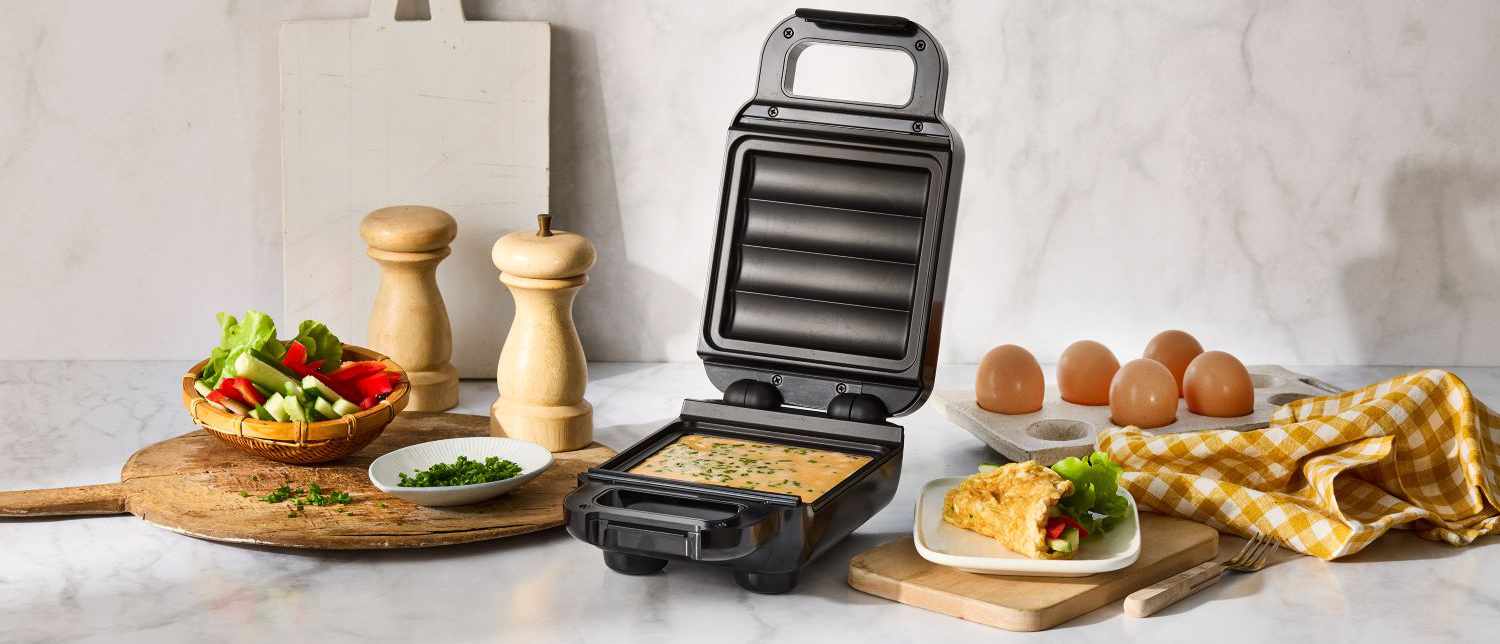 Opiekacz Breville VST098X do tostów, gofrów i panini z wymiennymi, nieprzywierającymi płytkami